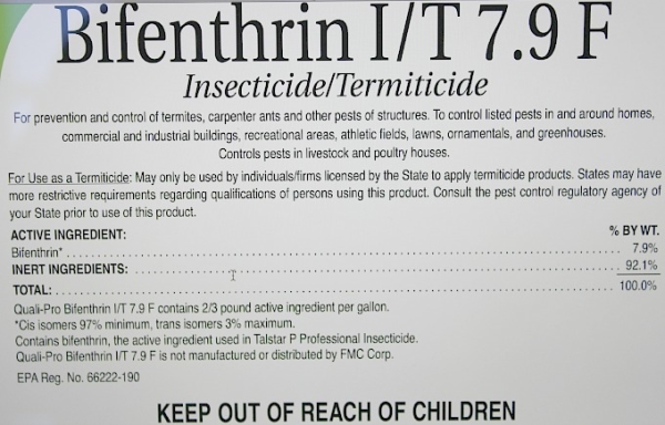 Pesticide Label Bifenthrin